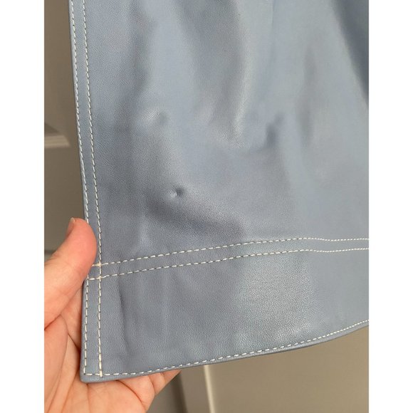Alice McCall Blue Leather Skirt, size 8UK/4US - Picture 12 of 13